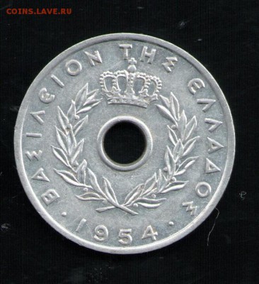 ГРЕЦИЯ 20 ЛЕПТА 1954 - 14 001
