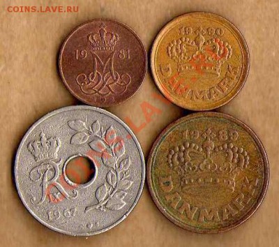 Дания 4 монеты до 05.04 в 21:00 - img158
