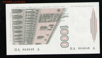 ИТАЛИЯ 1000 ЛИР 1982 UNC - 21 001