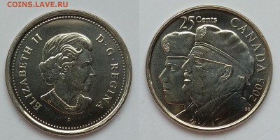 Канада 25 центов 2005 г год ветеранов - 1.02 22:00:00 мск - IMG_20180128_125054