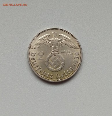 ГЕРМАНИЯ(РЕЙХ),2 рейхсмарки 1936D(Гинденбург)!до30.01.2018 - IMG_20180128_102848