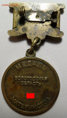 медаль материнства Вологодская область - 2.JPG
