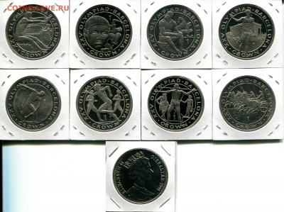 Гибралтар набор 1Кр 8шт 1991 ОИ Барселона до 01.02.18 22-00 - Gibraltar 1Cr 1991 set Olimp.
