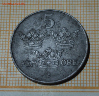 5 эре 1919 год Швеция оценка - 004