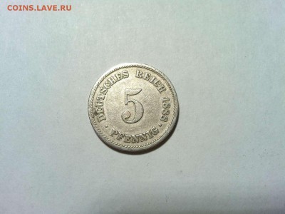 5 пфенниг Германии, 1888г., до 03.02.2018г. - IMG_20180127_213044_thumb