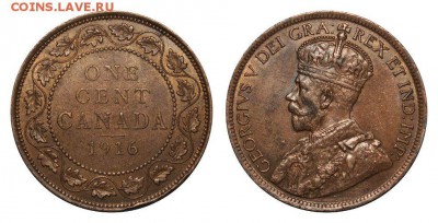 C 0 руб, Канада, 1 цент, 1916; до 3.02 22-00 МСК - bOaBds2_sO8