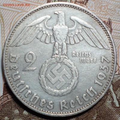 ГЕРМАНИЯ(РЕЙХ),2 рейхсмарки 1937А 05.02.18 в 22-00 - DSC03806.JPG
