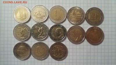Юбиленые 2 евро из оборота. - EURO