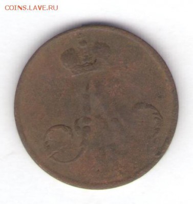Денежка, 1 коп. 1856-1860 до 03.02.18, 22:30 - #2616-r
