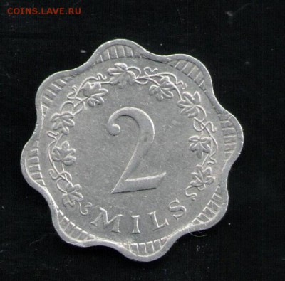 МАЛЬТА 2 МИЛС 1972 - 1 001