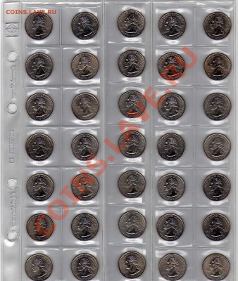 Набор квотеров США 56 шт, до 3.04.2011 22-00 МСК - квотера