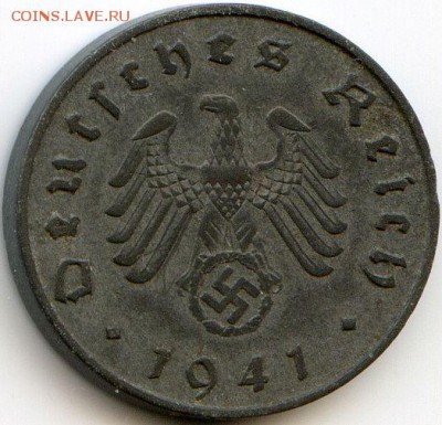 Германия, 1, 10 пфеннигов, 1 марка 1941-1950 до 04.02.18 - #И-340-r