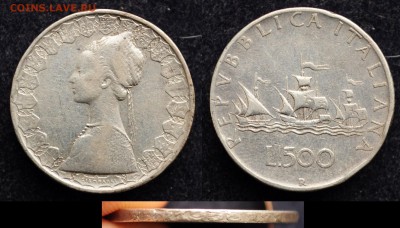500 лир 1958г, Италия, №3 - DSC_2883.JPG