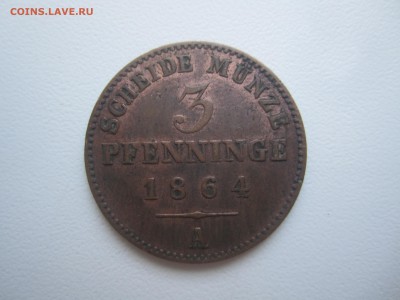 Германия, 3 пфеннинга 1864 со 150 руб. до 4.02.18 20.00МСК - IMG_2749.JPG