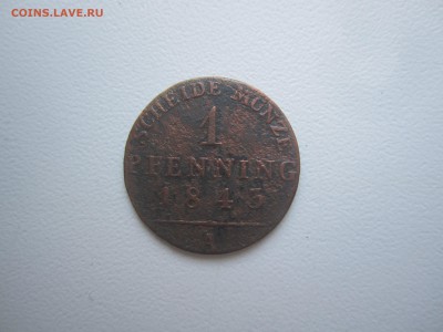 Германия, 1 пфеннинг 1843 со 100 руб. до 4.02.18 20.00МСК - IMG_2803.JPG