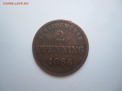 Германия, 2 пфеннинга 1866 со 150 руб. до 4.02.18 20.00МСК - IMG_2845.JPG