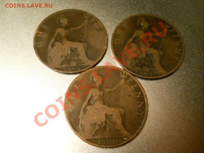 Англия 3 шт. 1 пенни (1898, 99, 00) до 5 апреля 22-00 Мск - DSCN1825.JPG