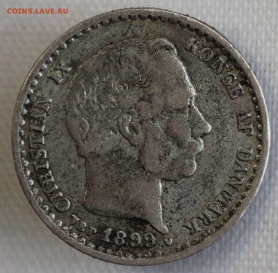 С РУБ. СТАРАЯ ДАНИЯ 10 эре 1899г. ДЕЛЬФИН   до 7.02 в 22-00 - IMG_0374