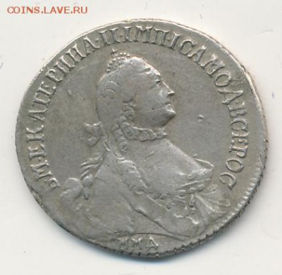 Полуполтинник 1765 ММД TI EI (Петров-1р) на оценку - #156-r