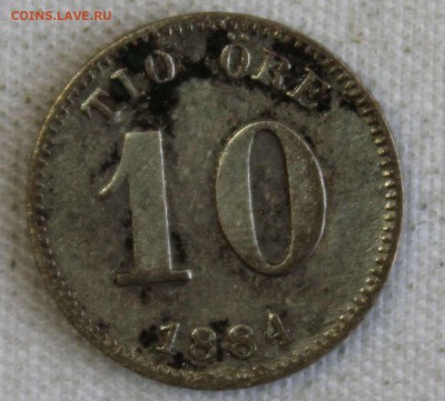 С РУБ. СТАРАЯ ШВЕЦИЯ 1 эре 1884г. до 8.02 в 22-00 - IMG_0583