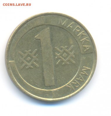 Финляндия, 1 марка 1994 г. - 1марк Фин-1