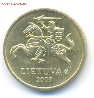 Литва, 20 центов 2009 г. - 20 цент Литва-2009 2