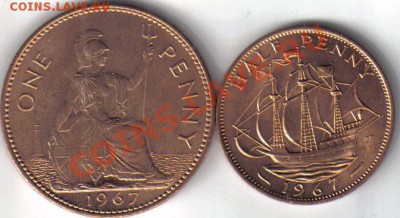 2 пенни 1967 до 3.04 21.00мск - Великобритания 1 и 1,2 пенни 1967-12