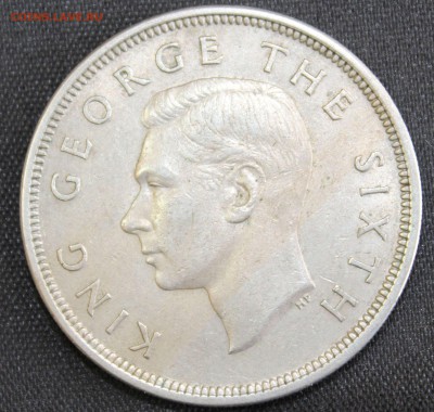 С РУБ. НОВАЯ ЗЕЛАНДИЯ  пол кроны 1951г. ГЕОРГ-VI до 9.02 - IMG_0824