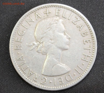 С РУБ. БРИТАНИЯ  пол кроны 1954г. ЕЛИЗАВЕТА-II до 9.02 в 22 - IMG_0822