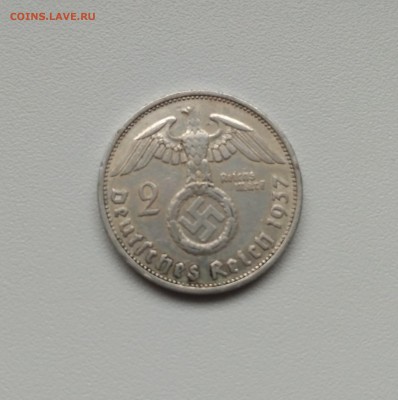 ГЕРМАНИЯ(РЕЙХ),2 марки 1937F(Гинденбург)!до 5.02.2018 - IMG_20180128_103041