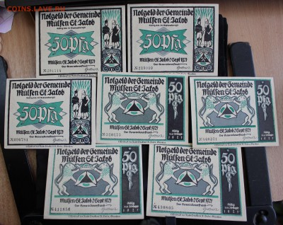 С РУБ. НОТГЕЛЬДЫ МУЛЬСЕН СВ.ЯКОБ 50 пфеннигов 7 шт. до 9.2 - IMG_0783