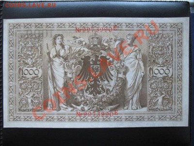 Германия, 1910 год, 1 000 М, пресс, до 05.04 в 21-00 мск - б герм 1000 пр