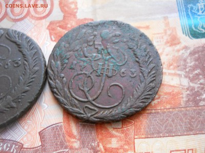 2 копейки две шт 1763 гг перечекан до 06 02 - DSCN7557.JPG