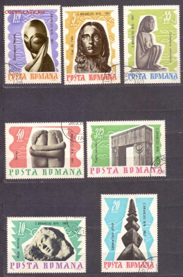 Румыния, скульптуры, 1967, гашеные до 07.02.18 22:00 МСК - Румыния скульптуры