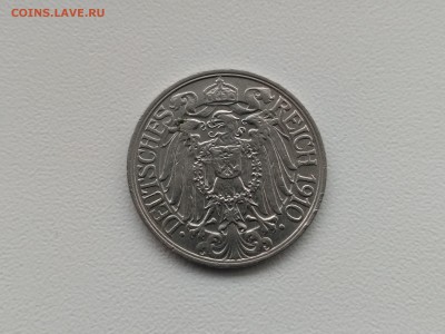 ГЕРМАНСКАЯ ИМПЕРИЯ,25 пфеннигов 1910А(никель)!до 6.02.2018 - IMG_20180124_130818