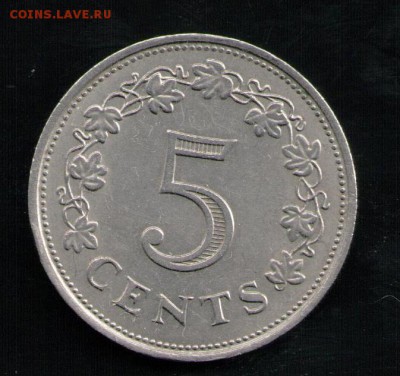 МАЛЬТА 5 ЦЕНТОВ 1972 - 3 001