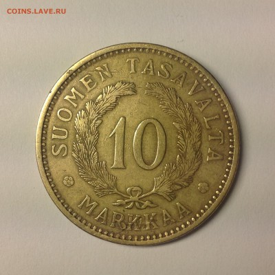 ФИНЛЯНДИЯ. 10 марок. 1929г. - 1 (16)