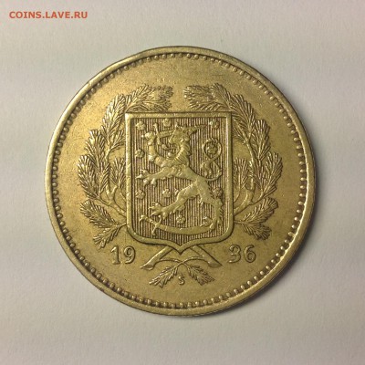 ФИНЛЯНДИЯ. 10 марок. 1936г. - 1 (19)