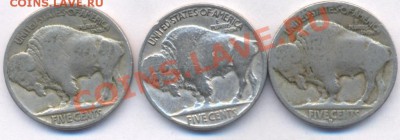 США 5 центов (Буффало) 1923,35,36 г.г. До 4.04.11 г. 20-00 М - США.1