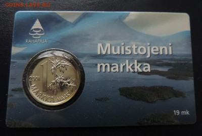 ФИНЛЯНДИЯ 1 марка 2001 г., БЛИСТЕР ДО 09.02. - ФИН марка 2001 блист А..JPG