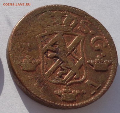 2 эре 1765 г Швеция - DSC04902.JPG