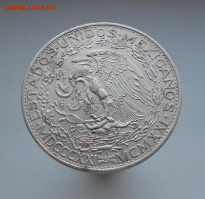 Мексика 2 песо 1921 XF 100 лет независимости Серебро Крона - meksika_2_peso_1921_xf_100_let_nezavisimosti_serebro_krona_shajba %25281%2529