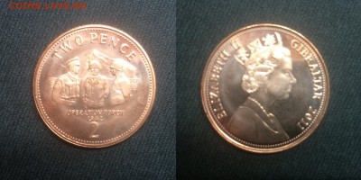 2 пенса. Операция Факел. UNC. фикс - 2 пенса. Операция Факел. UNC.