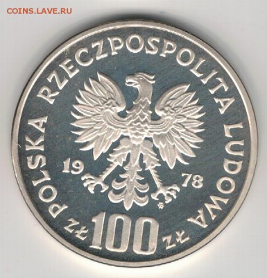 Ag Польша 100 злотых 1978 Лось до 12.02.18 в 22.00мск (Е39) - 5-п100з78а