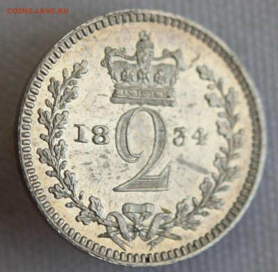 RAR БРИТАНИЯ 2 пенса 1834г.MAUNDY ВИЛЬЯМ-IIII UNC до 13.2 - IMG_0966