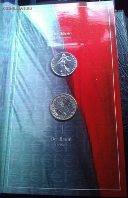 Франция 1 евро+1 франк 2001 буклет ФИКС 13.02 - 4