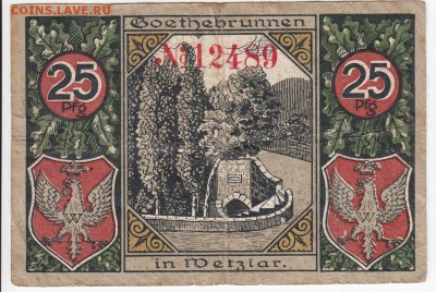 Нотгельд - Вецлар 25 пфеннигов 1920г. до 13.02 в 22.00 - IMG_20180207_0006