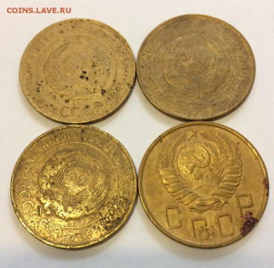 5 копеек 1928,1931,1946 гг.. 4 штуки с рубля 09.02.2018 - 5 коп