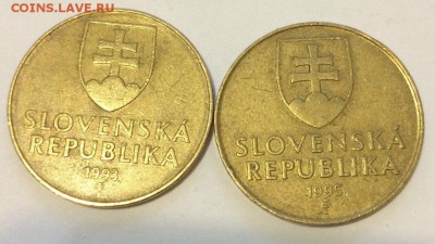 Словакия, 10 крон 1993.1995 c рубля 09.02.2018 - крон