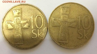 Словакия, 10 крон 1993.1995 c рубля 09.02.2018 - крона